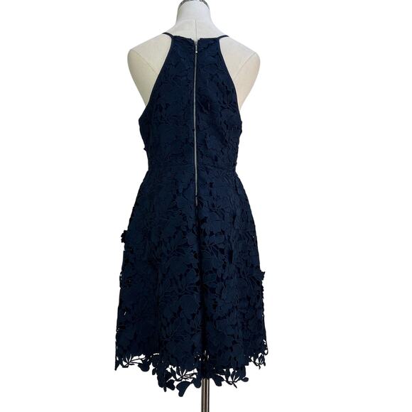 Keepsake The Label Acoustic Lace Dress Navy Blue Mini - Picture 9 of 10